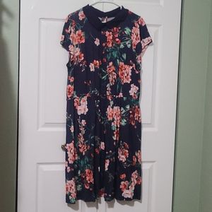 Collared Floral Dress